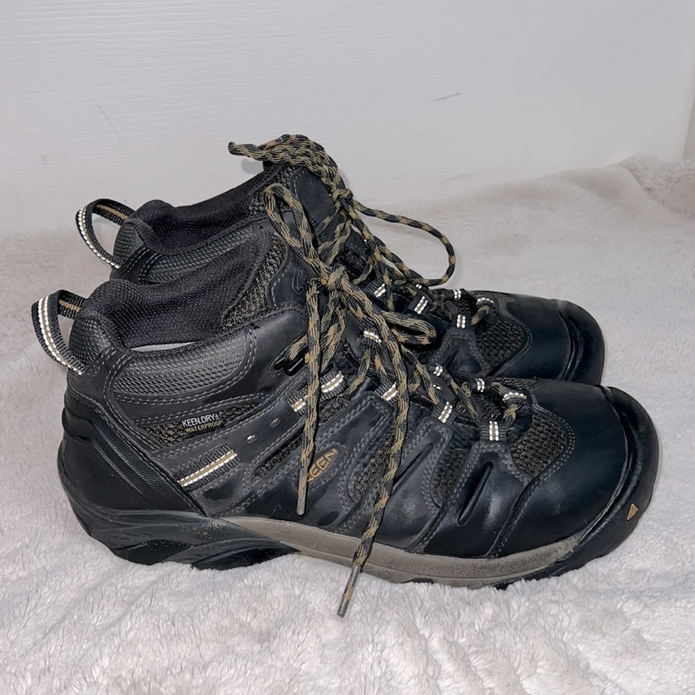 Keen Utility Lansing Mid Waterproof Steel Toe Wide Work Boot Shoes - Size 11EE - Picture 2 of 10